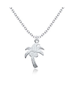 Coconut Tree Designed Silver Necklace SPE-3228